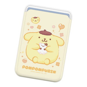 Sanrio Characters Funny Maru Magnetic Slide Card Case (MagSafe�݊�) �T�����I �L�����N�^�[ �J�[�h�P�[�X �J�[�h�z���_�[ iPhone Air 17 Pro Max 16e 16 Plus 15 14 13 mini 12 �v���X �v�� �}�b�N�X �~�j �A���h���C�h �}��