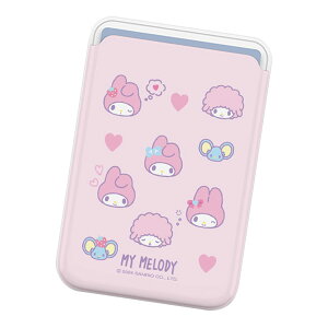 Sanrio Characters Lovely Pattern Magnetic Slide Card Case (MagSafe�݊�) �T�����I �L�����N�^�[ �J�[�h�P�[�X �J�[�h�z���_�[ iPhone Air 17 Pro Max 16e 16 Plus 15 14 13 mini 12 �v���X �v�� �}�b�N�X �~�j �A���h���C�h 