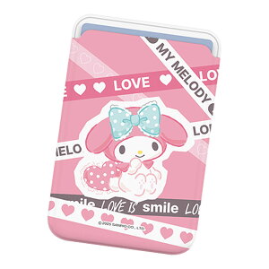 Sanrio Characters Love Line Magnetic Slide Card Case (MagSafe�݊�) �T�����I �L�����N�^�[ �J�[�h�P�[�X �J�[�h�z���_�[ iPhone Air 17 Pro Max 16e 16 Plus 15 14 13 mini 12 �v���X �v�� �}�b�N�X �~�j �A���h���C�h �}��