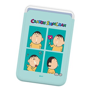 Crayon Shin-chan 4 Cuts MagSafe Slide Card Case N 񂿂 LN^[ MagSafeΉ J[hP[X iPhone Air 17 Pro Max 16e 16 Plus 15 14 13 mini 12 vX v }bNX ~j AhCh }`  