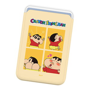 Crayon Shin-chan 4 Cuts MagSafe Slide Card Case N 񂿂 LN^[ MagSafeΉ J[hP[X iPhone Air 17 Pro Max 16e 16 Plus 15 14 13 mini 12 vX v }bNX ~j AhCh }`  