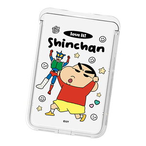 Crayon Shin-chan Love it! Clear MagSafe Slide Card Case N 񂿂 LN^[ MagSafeΉ J[hP[X iPhone 16e 16 Plus Pro Max 15 14 13 mini 12 vX v }bNX ~j AhCh }` 