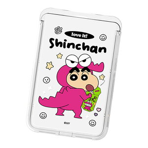 Crayon Shin-chan Love it! Clear MagSafe Slide Card Case N 񂿂 LN^[ MagSafeΉ J[hP[X iPhone Air 17 Pro Max 16e 16 Plus 15 14 13 mini 12 vX v }bNX ~j AhCh }` 
