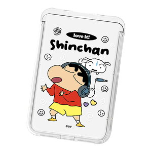 Crayon Shin-chan Love it! Clear MagSafe Slide Card Case N 񂿂 LN^[ MagSafeΉ J[hP[X iPhone Air 17 Pro Max 16e 16 Plus 15 14 13 mini 12 vX v }bNX ~j AhCh }` 