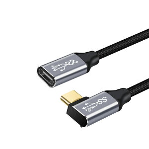 L^ P[u Type-C P[u 100W 5A PDΉ }[d USB3.1 Gen2 10Gbps f[^] 4K 60Hz fo ^CvC [dP[u R[h ϋv iC҂ USB-C Macbook Pro iPadPro Galaxy Macbook Air 0.5