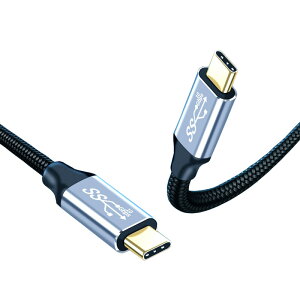Xg[g^ Type-C to Type-C P[u 100W 5A PDΉ }[d USB3.1 Gen2 10Gbps f[^] 4K 60Hz fo ^CvC [dP[u Macbook Pro iPadPro Galaxy Macbook Air 0.5m 1m 2m 3m
