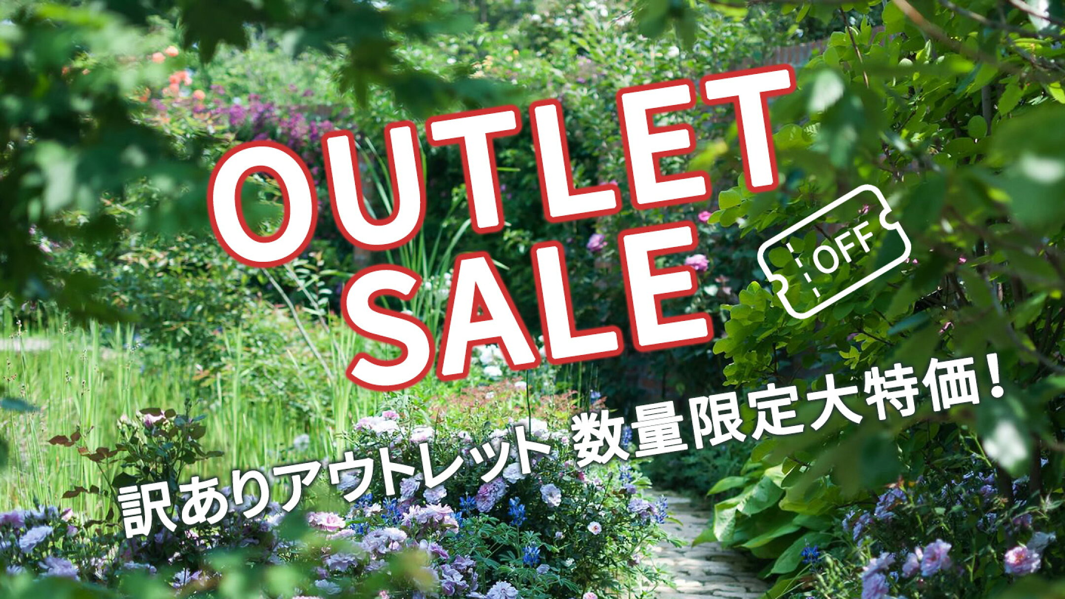 数量限定！アウトレットセール