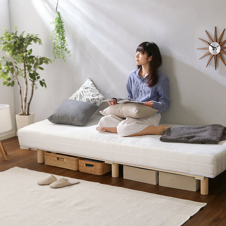 新品》Sサイズ//脚付きロールマットレス(ブラウン) 新生活 シンプル 