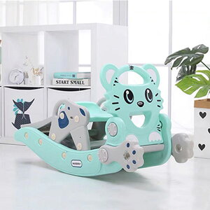 送料無料 すべり台 滑り台 一台三役 木馬 揺り遊具 室内 遊具 キッズ 赤ちゃん ベビー 幼児 子供用 大型遊具 3in1 乗り物 乗用 階段 コンパクト 室外 室内遊具 屋外遊具 おもちゃ すべりだい お