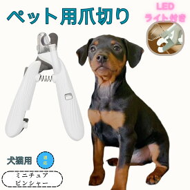 「最大15%オフクーポン」 ミニチュアピンシャー ペット用爪切り 犬猫爪切り LEDライト付き 犬 爪切り つめきり猫用ネイルトリマー 犬の爪切り 簡単操作 初心者にも簡単 小型 コンパクト 持ち運びやすい ステンレス製 ネイルケア 爪切り 小動物に対応