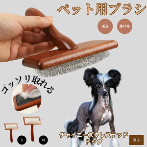 【10倍ポイント】チャイニーズ・クレステッド・ドッグ ペットブラシ 猫ブラシ 犬ブラシ ペット用ブラシ スリッカーブラシ 抜け毛取り 短毛 中毛 犬用ブラシ 猫用ブラシ 犬猫用 ペット用ブ