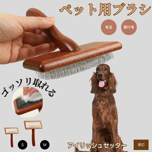 【10倍ポイント】アイリッシュ・セッター(Irish Setter) ペットブラシ 猫ブラシ 犬ブラシ ペット用ブラシ スリッカーブラシ 抜け毛取り 短毛 中毛 犬用ブラシ 猫用ブラシ 犬猫用 ペット用ブ