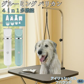「最大15%オフクーポン」 アイリッシュ・ウルフハウンド 4in1 ペット用バリカン 犬猫兼用 充電式 コードレス 水洗い可 静音 軽量 初心者OK 自宅トリミング トリマーセット 全身カット 低振動 替刃 セラミック刃 USB充電 犬グルーミング 痛くない