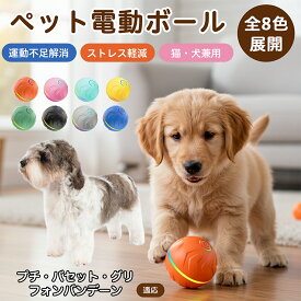 「最大15%オフクーポン」 プチ・バセット・グリフォン・バンデーン自動回転 電動ペットボール 犬 猫 兼用 光る おもちゃ USB充電 Type-C 2モード 静音設計 室内用 留守番 遊び 運動不足 ストレス対策 小型 約6.6cm TPE素材 丈夫
