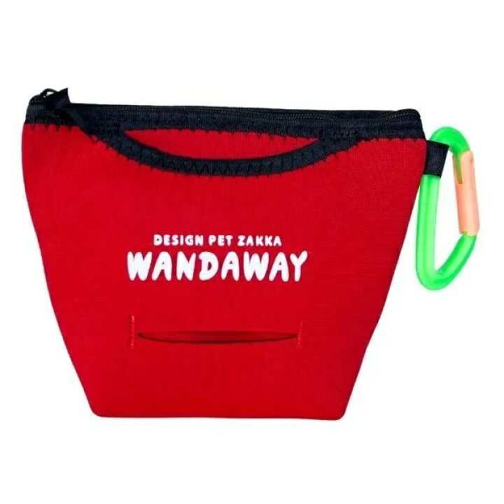 WANDAWAY お散歩バッグ・ネオプレーン レッド ペット用 お散歩バッグ | ナイロン・ブラックドット | BNL-DTBK - 犬の消臭マナーポーチ専門店 お散歩バッグ リュック ペット雑貨は ||| WANDAWAY-ワンダウェイ|||