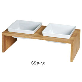 【REPLUS】 リプラス Meshidai Muku メシダイ ムク SS2サイズ 電子レンジ対応 食器洗い洗浄機対応 犬 ペット フードボウル 食器台 エサ皿 エサ入れ 木製 フード ボウル ボール 餌入れ 高さ 台 おしゃれ お洒落 シンプル 高級 安全 健康 プレゼント 贈り物 犬用品 スマイヌ