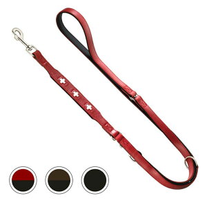 【HUNTER】 犬用 リード ドイツ製 本革 オーガニックレザー スイス 3wayリード お散歩 おでかけ アウトドア 革 スマイヌ 犬用品
