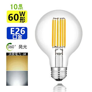 10 LEDd 60W E26 G80 {[d ی` tBg dF F 2700K 6000K GW\v NA^Cv gv {[  ی^