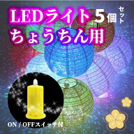 【20％OFFクーポン配布★3点購入】 提灯ライト LEDライト ホワイト灯 オレンジ灯 LEDランプ 5個セット LE…