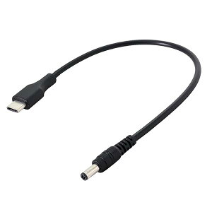 Cablecc USB 3.1 ^Cv C USB-C  5V DC 5.5 2.5mm dvO[dP[u gѓdbp 25cm