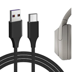 Geekria [dP[u ݊ Type-C [dR[h USB to USB-C \j[ Sony WH-1000XM5 WH-1000XM4 ULT WEAR WH-XB920N WH-XB910N CH710N ɑΉ (/120cm)