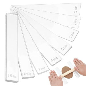 BENECREAT 16{ AN[[ 8TCY 2/3/4/5/6/7/8/10 mm  |}[NC[KChZbg SyK Sy[KCh |}[Sy c[ DIY | 15.2x2.5 cm