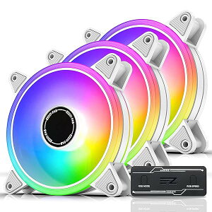 EZDIY-FAB 120mm ARGB zCgPCP[Xt@ PWM É \ t@nut 5V3s}U[{[h Aura SyncɑΉ - 3{1Zbg