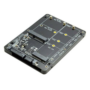 CableCC 2C1R{ M.2 NGFF BL[ & mSATA SSD to SATA 3.0 A_v^[Ro[^[P[XGN[W