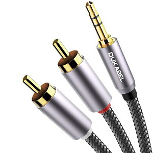 DuKabel 1.2M RCA ϊP[u rca I[fBIP[u 3.5mm XeI~jvO ϊ 2RCAϊA_v^[ XeII[fBIP[u xOk NX^iC҂
