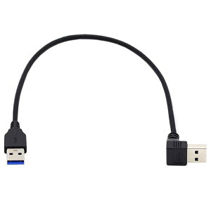 Cablecc 5Gbps f[^ P[u 90 xpx USB 3.0 Type-A IX - Xg[g 3.0 Type-A IX 40cm