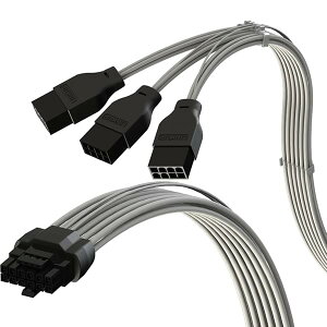 LINKUP - AVA PCIE 5.0 16Pin (12+4) ddP[u | 16AWGA`A͂񂾕tAX[u^Cv | 3x8Pin PCIE 4.0 PSU p | RTX50ERTX40ERTX30 FE GPUs ƌ݊