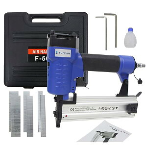 Sutekus エアーフィニッシュネイラ エアータッカー 常圧 仕上げ釘600本付き 軽量・コンパクト 誤射防止 日本語取説付属 F50