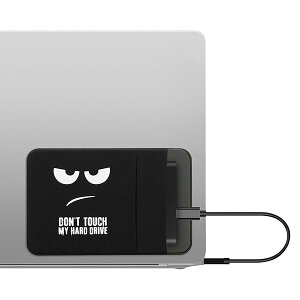 kwmobile یX[u SanDisk Portable SSD, Samsung T7, Crucial X8, HDDΉ SSDP[X- 2|Pbg HDDP[X |[^uSSD Ot 13x8.3cm Don't touch my