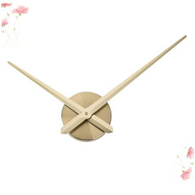 NUOLUX 金属壁時計 DIYキット クロスクロック 掛け時計の針 手作りのクロスステッチ時計 クォーツ時計 ゴールデン