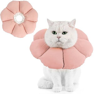 Avont エリザベスカラー 犬用 猫用 ソフト 軽量 手術後 傷口保護 舐め防止 引っ?き防止 (ブルー)