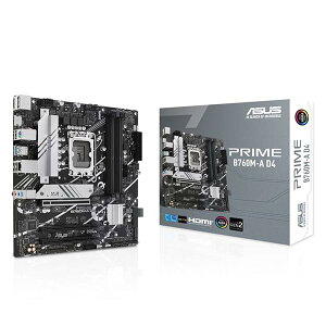 ASUS PRIME B760M-A D4 intel ��14�E13�E12���� CPU�Ή� LGA1700 B760 ���� DDR4 mATX �}�U�[�{�[�h/�������K��