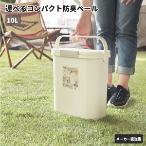 東谷 運べるコンパクト防臭ペール 10L ゴミ箱 生ごみ ワンハンド 防臭 パッキン お手入れ簡単 トイレ 車 RSD-73WH