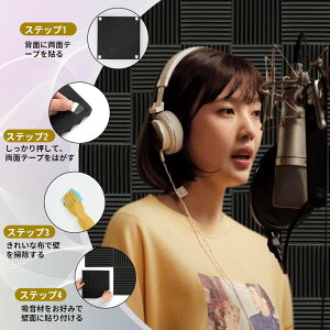 吸音材 30*30*2.5cm 極厚 ウレタンフォーム 吸音対策 室内装飾 楽器 消音 騒音 防音 吸音パネル