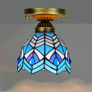 天井照明 シーリングライト 北欧 玄関照明 ステンドグラス 天井直付灯 シーリングランプ ガラス 和風 LED対応 室内照明 インテリア おしゃれ 洋風 照明器具 レトロ アンティーク 階段 ダイニ