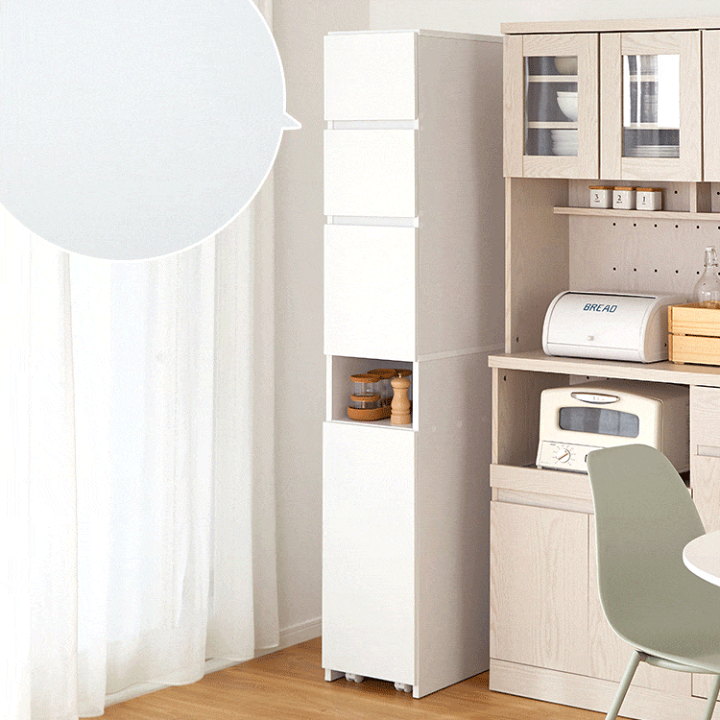 楽天市場】キッチン収納 キッチンボード ワゴン付 キャスター付 幅30