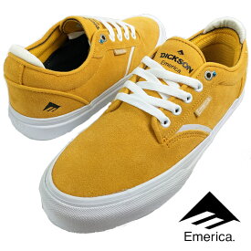 Emerica エメリカ DICKSON (701) ディックソン MUSTARD マスタード イエロー メンズ レディース スニーカー スケシュー スケートシューズ