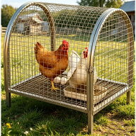 鶏小屋 屋外 鶏舎 ニワトリ小屋 飼育ケージ 動物用ケージ 亜鉛メッキ 通気性 防錆 組み立て簡単 庭用鶏小…