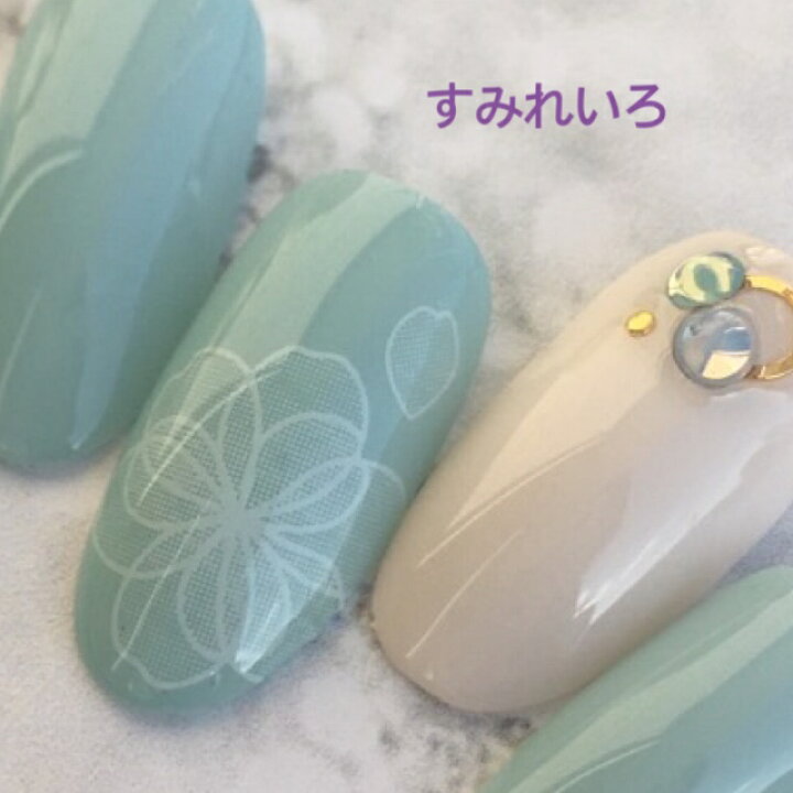 楽天市場 ネイルチップ ブライダル 成人式 つけ爪 ブルー ショート ロング シンプル プレゼント 母 Nail 春 夏 短い爪 小さい爪 大きい爪 ベリーショート ちび爪 付け爪 ジェルネイル パステルブルー アイボリー シースルーフラワー すみれいろネイル