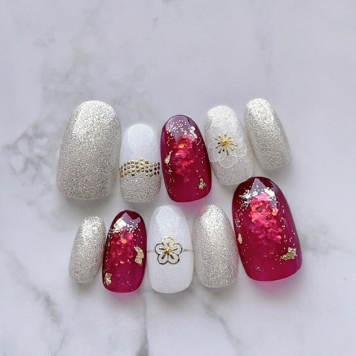 成人式 和装 つけ爪 ネイルチップ ネイルモンスター 付け爪 ハイクオリティ ネイルチップ