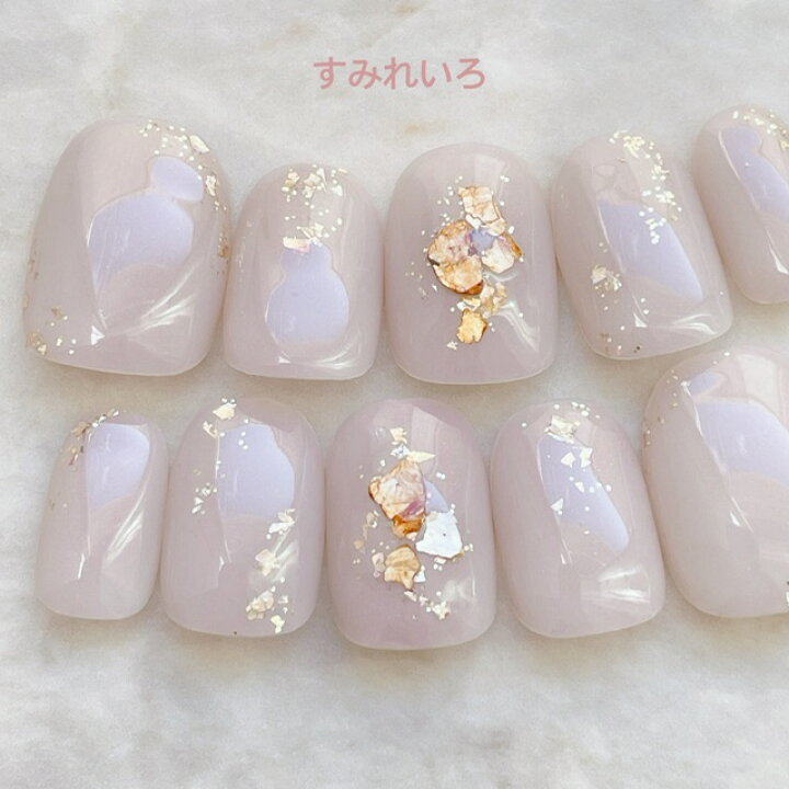 楽天市場 ネイルチップ つけ爪 デザインネイル かわいい ショート ロング ブライダル 秋ネイル Nail プレゼント 短い爪 小さい爪 大きい爪 ベリーショート ちび爪 大人ネイル 付け爪 オフィスネイル シンプル 1694 オーロラモカシャインラメゴールド B Ju すみれ