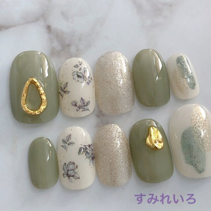 楽天市場 ネイルチップ つけ爪 ブライダルネイル かわいい ショート ロング デザイン 夏ネイル Nail プレゼント 短い爪 小さい爪 大きい爪 ベリーショート ちび爪 大人ネイル 付け爪 オフィスネイル シンプル 1796 ぬりかけボタニカルグリーン小花フラワー すみれ 楽天市場 ネイルチップ つけ爪 ブライダルネイル かわいい ショート ロング デザイン 夏ネイル Nail プレゼント 短い爪 小さい爪 大きい爪 ベリーショート ちび爪 大人ネイル 付け爪 オフィスネイル シンプル 1796 ぬりかけボタニカルグリーン小花フラワー すみれ