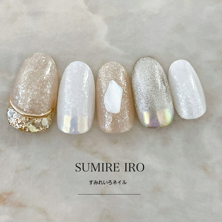 楽天市場】ネイルチップ つけ爪 ブライダルネイル ショート ロング  