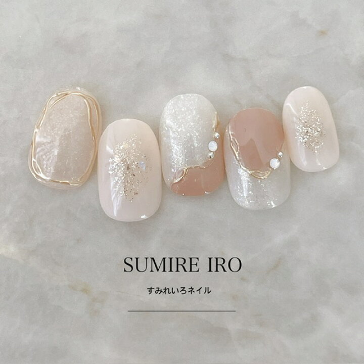 楽天市場】ネイルチップ つけ爪 ブライダルネイル 成人式ネイル  