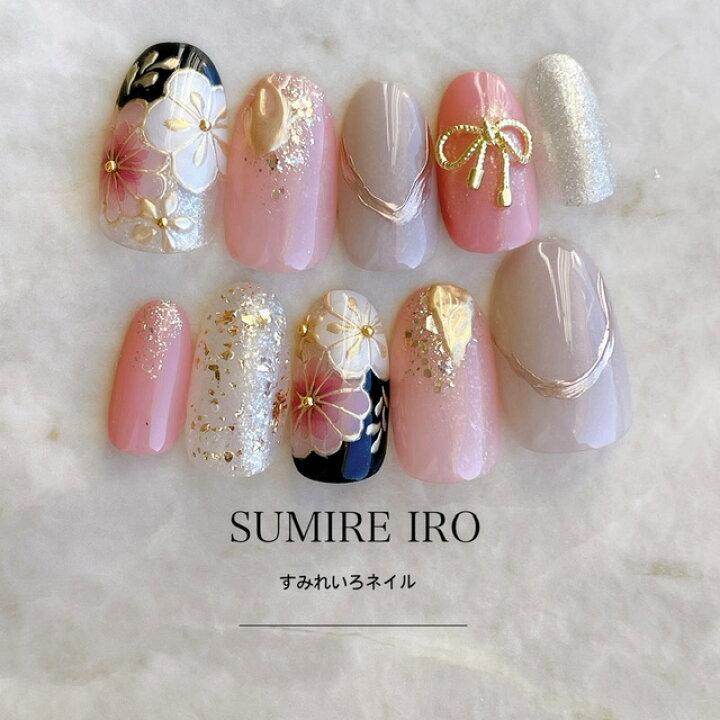 楽天市場】ネイルチップ つけ爪 ブライダルネイル ショート 成人式  