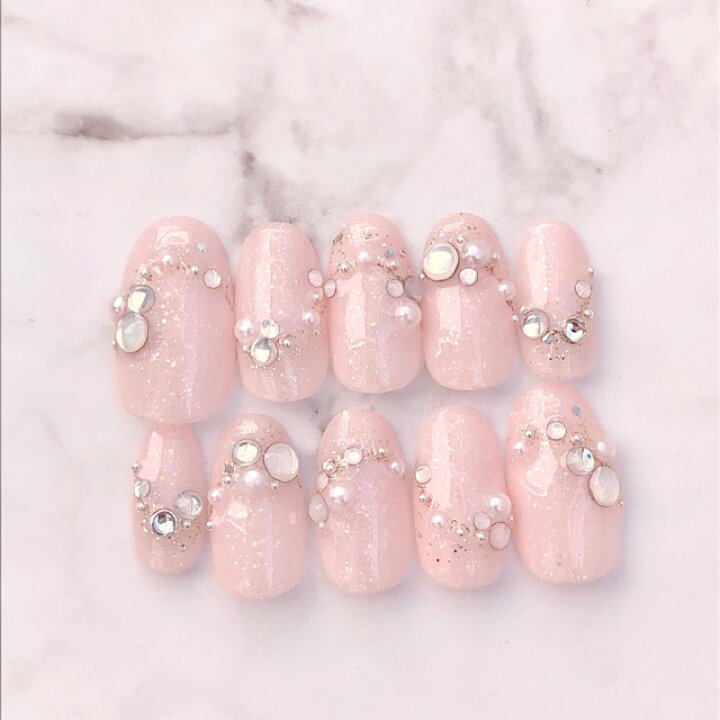 楽天市場】ネイルチップ♪サイズオーダーネイルチップ♪成人式ネイル  